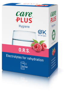 Care Plus&reg; O.R.S. - Oral Rehydration Salt - Raspberry - 10 Sachets