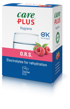 Care Plus® O.R.S. - Oral Rehydration Salt - Raspberry - 10 Sachets